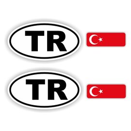 JERMA allerhandestickers TR, Turkije auto sticker set