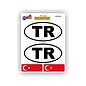 JERMA allerhandestickers TR, Turkije auto sticker set 4 stuks