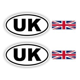 JERMA allerhandestickers UK, Verenigd Koninkrijk auto sticker set