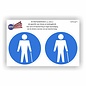 JERMA allerhandestickers Mindervaliden pictogram sticker set 2 stuks