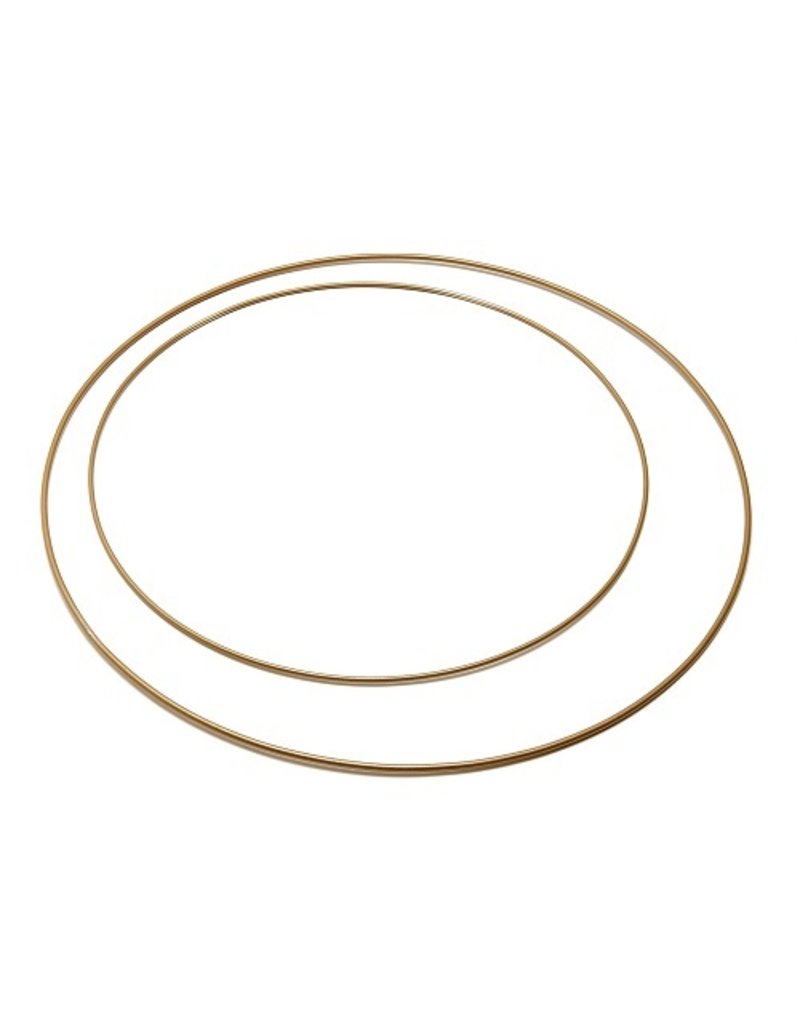 Metalen Ring 50 cm  Goud