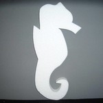 Styrofoam Sea horse