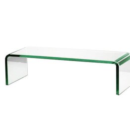 TV-Aufsatz, formgebogen, Klarglas