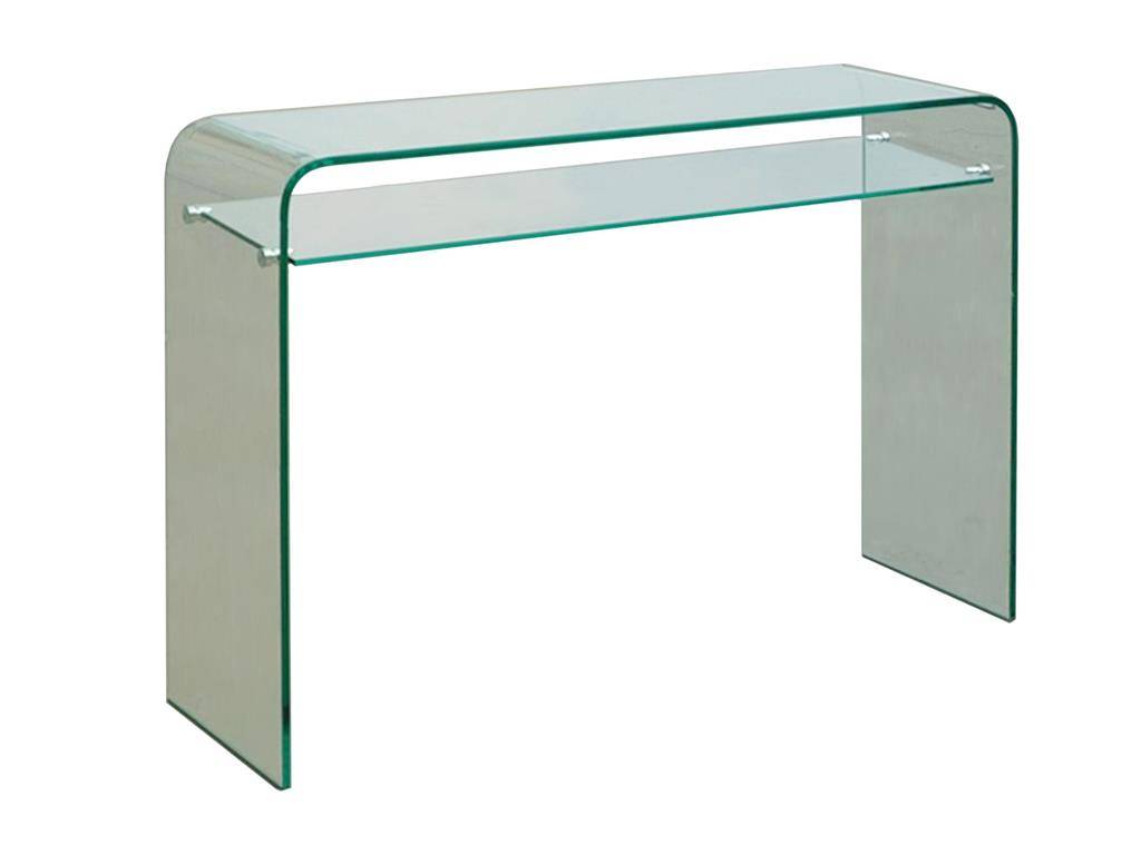Glas - Konsole aus Klarglas