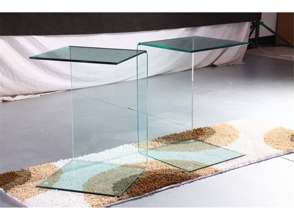 Beistelltisch aus Klarglas