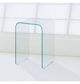 Beistellstisch aus Klarglas  formgebogen