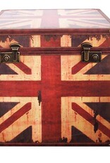 Truhe UK Flagge, Vintage Look
