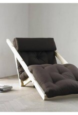 Karup Futon Lounge Sessel, Gestell Kiefer unbehandelt, mit Nackenkissen Figo Karup