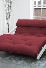 Karup Futon Lounge Sofa, Gestell Kiefer Unbehandel, mit Nackenkissen Figo Karup