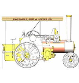 MBT CD Ransomes, Sims & Jefferies 4 NHP Dampfzugmaschine - Bauzeichnung Maßstab 1 : 4 (40.10.010)