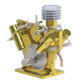 MBT CD - 4-cilinder V-stoommachine "de Eenvoud" - Bouwtekening Schaal 1 : XX (60.01.029)
