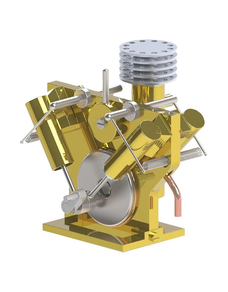 NVM 60.01.029 CD - 4-cilinder V-stoommachine "de Eenvoud"