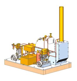 NVM 60.01.008 steam plant, vert. 1- and 2-cylinder machine with boiler and hulpapparauur - Copy - Copy