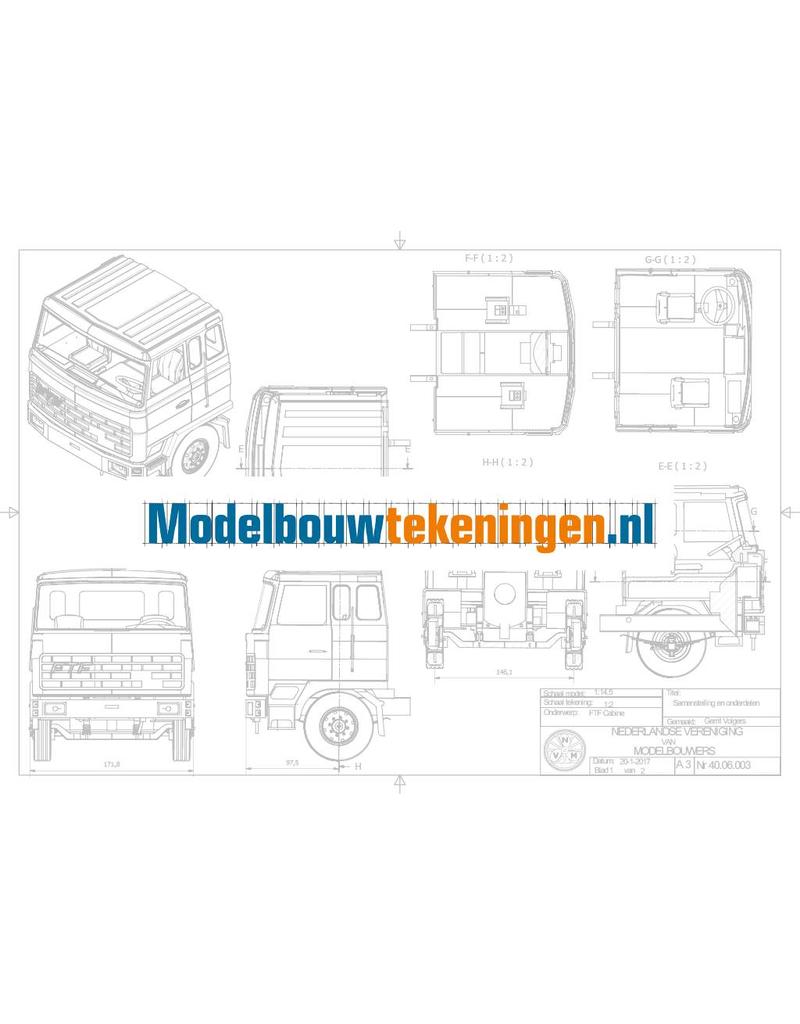 MBT FTF slaapcabine - Bouwtekening Schaal 1 : XX (40.06.003)
