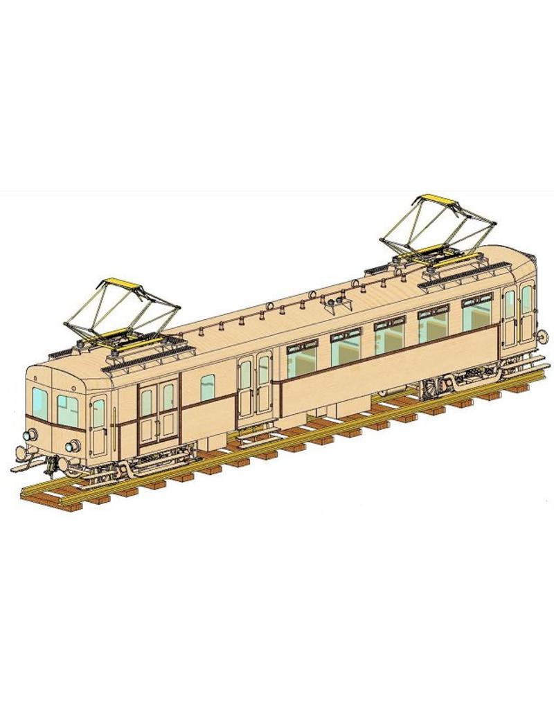 MBT CD - Electrische motorwagen NS BD9104 "Blokkendoos" voor 5" spoor, uitgevoerd in hout - Bouwtekening Schaal 1 : XX (20.03.015)