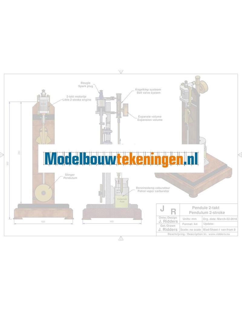 MBT Pendule 2-takt motor - Bouwtekening Schaal 1 : XX (60.10.028)