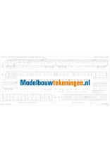 MBT NS Dieselelektrischer 3-Wagen-Triebzug Typ 1960 Serie 111 - 140 "Plan U" für Spur 0 - Bauzeichnung Maßstab 1 : 40 (29.04.072)