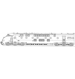 MBT NS/SBB Diesel-elektrischer TEE Triebzug 1001 - 1-23, 501, 502 für Spur 0 - Bauzeichnung Maßstab 1 : 40 (29.04.073)