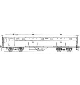 MBT NS Gepäckwagen D6061 - 6100 für Spur 0 - Bauzeichnung Maßstab 1 : 40 (29.05.011)