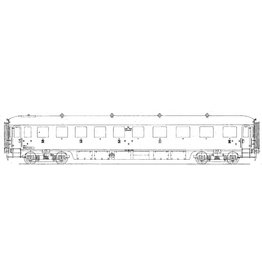 NVM 29.05.013 NS Doorgangsrijtuig 1e, 2e en 3e klasse ABC 7301 - 7303 voor spoor 0