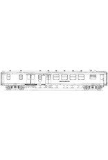 MBT NS Restauratie/Bagagerijtuig RD 6951 - 6978 voor spoor 0 - Bouwtekening Schaal 1 : 40 (29.05.016)