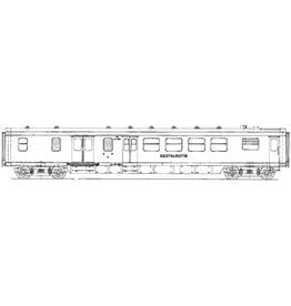 MBT NS Speise-/Gepäckwagen RD 6951 - 6978 für Spur 0 - Bauzeichnung Maßstab 1 : 40 (29.05.016)