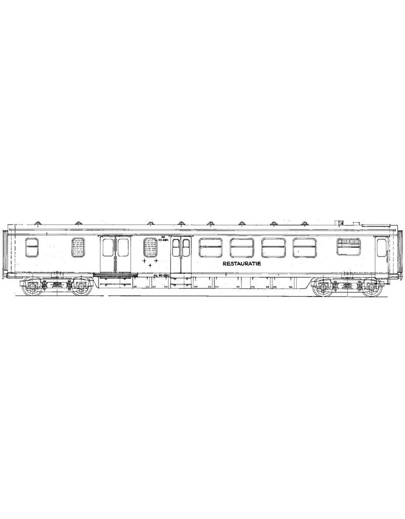 MBT NS Speise-/Gepäckwagen RD 6951 - 6978 für Spur 0 - Bauzeichnung Maßstab 1 : 40 (29.05.016)