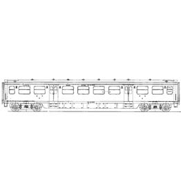 MBT NS Durchgangswagen 2. Klasse B 6501 - 6546 für Spur 0 - Bauzeichnung Maßstab 1 : 40 (29.05.017)