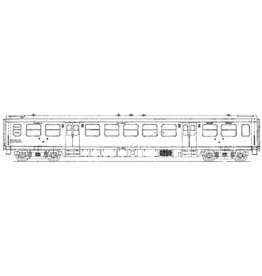 NVM 29.05.018 NS Doorgangsrijtuig 3e klasse C 6601 - 6714 voor spoor 0