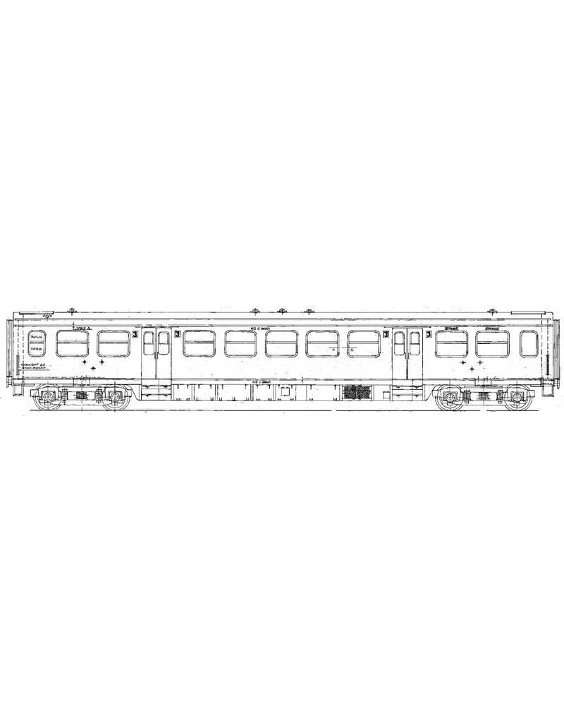 NVM 29.05.018 NS Doorgangsrijtuig 3e klasse C 6601 - 6714 voor spoor 0