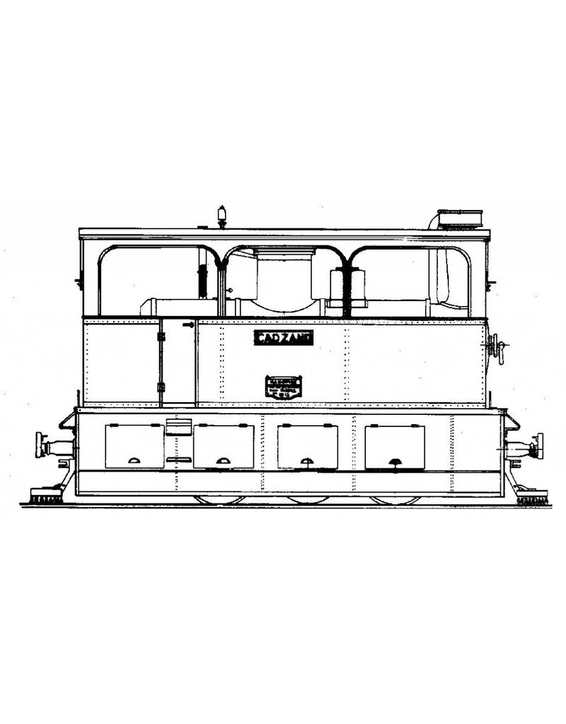 MBT 20.70.006 Straßenbahnlokomotive Dampfstraßenbahn Ges. Breskens Maldeghem 12,13