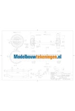 MBT Front axle for RC truck 1:15 - Construction drawing Scale 1 : XX (40.06.005)