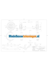 MBT Vooras voor RC truck 1:15 - Bouwtekening Schaal 1 : XX (40.06.005)