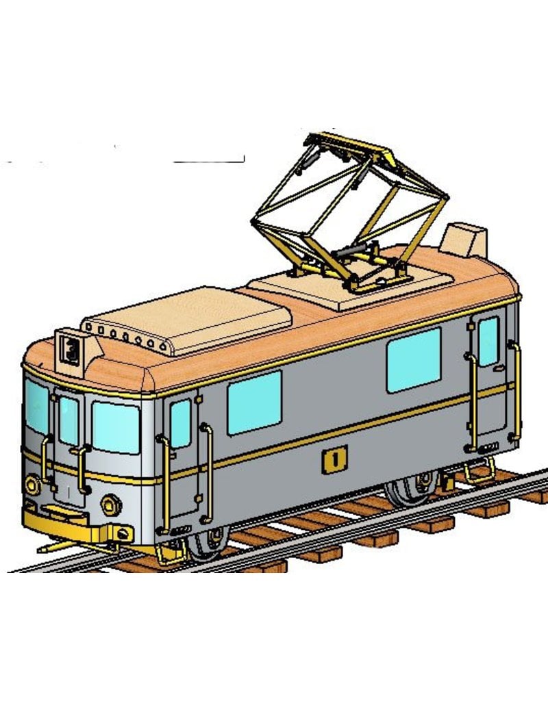 MBT 20.01.005 CD - Het Boemeltje; e-loc met 3 rijtuigen voor spoor 1 en e-loc voor 3,5