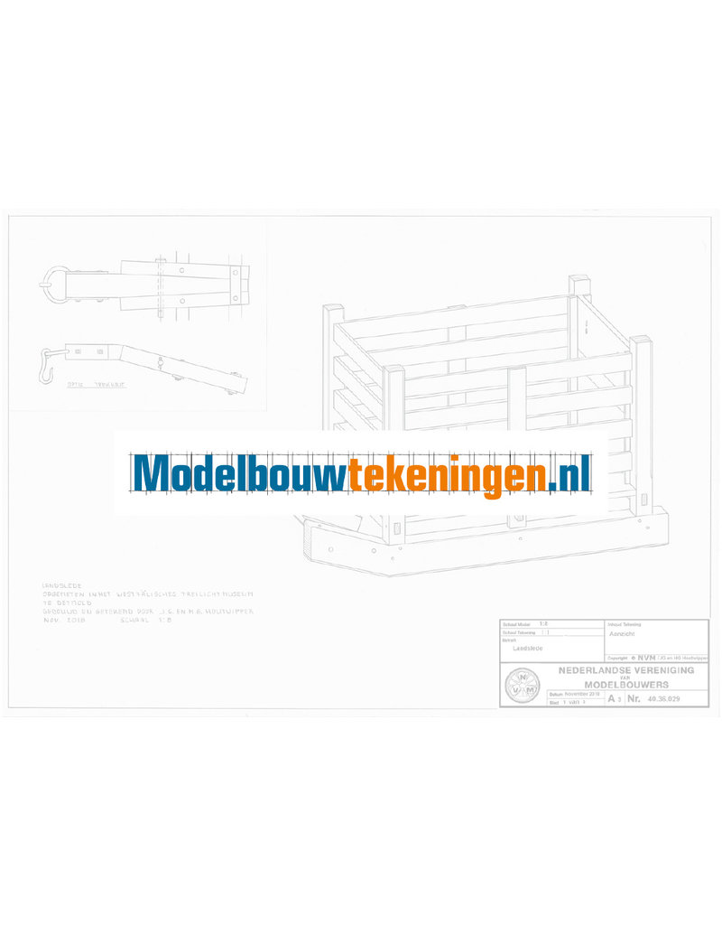 NVM 40.36.029 Landslede uit het Westfälisches Freilichtmuseum te Detmold