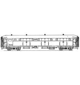 MBT NS Gepäckwagen D-7521 - 7525 für Spur 0 - Bauzeichnung Maßstab 1 : 40 (29.05.031)