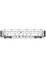 NVM 29.05.032 NS doorgangsrijtuig 1e en 2e klasse AB 7401 - 7410 voor spoor 0