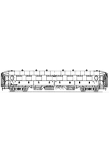 MBT NS Durchgangswagen 1. und 2. Klasse AB 7201 - 7221, umnummeriert nach 1956 für Spur 0 - Bauzeichnung Maßstab 1 : 40 (29.05.034)