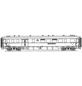 NVM 29.05.035 NS bagage/resauratierijtuig RD 7652 - 7660 voor spoor 0