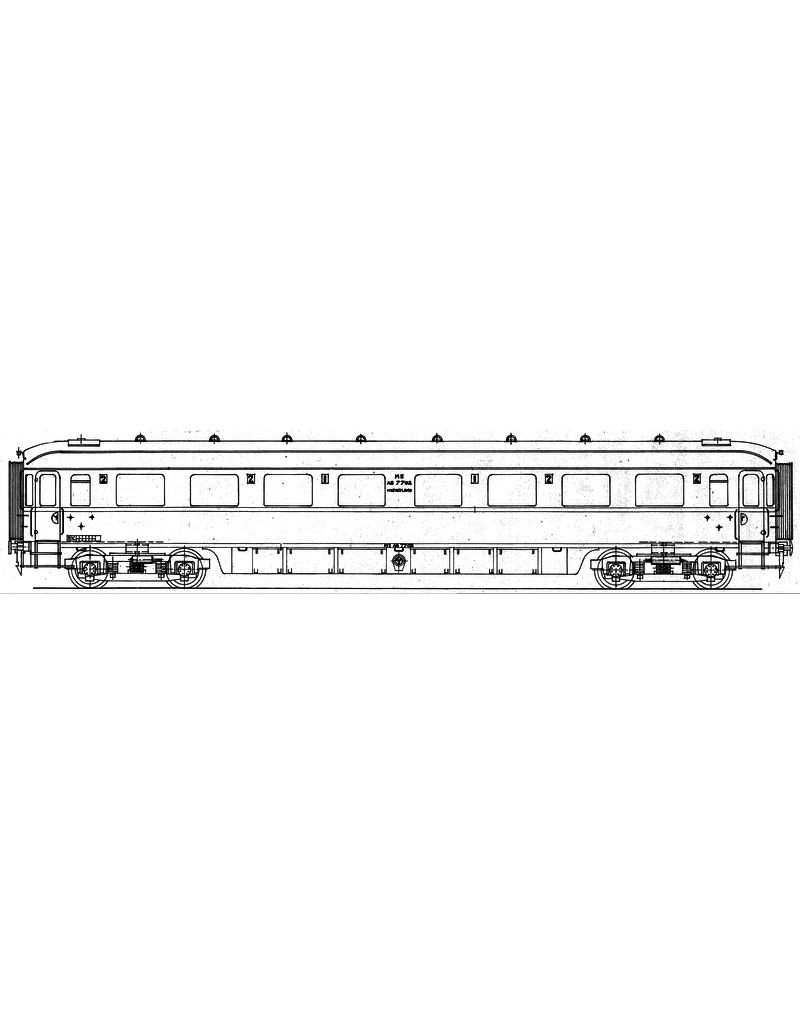 MBT 29.05.036 NS Durchgangswagen 1. und 2. Klasse AB 7701 - 7720, nach 1956 A 7701 ,- 7720 für Spur 0