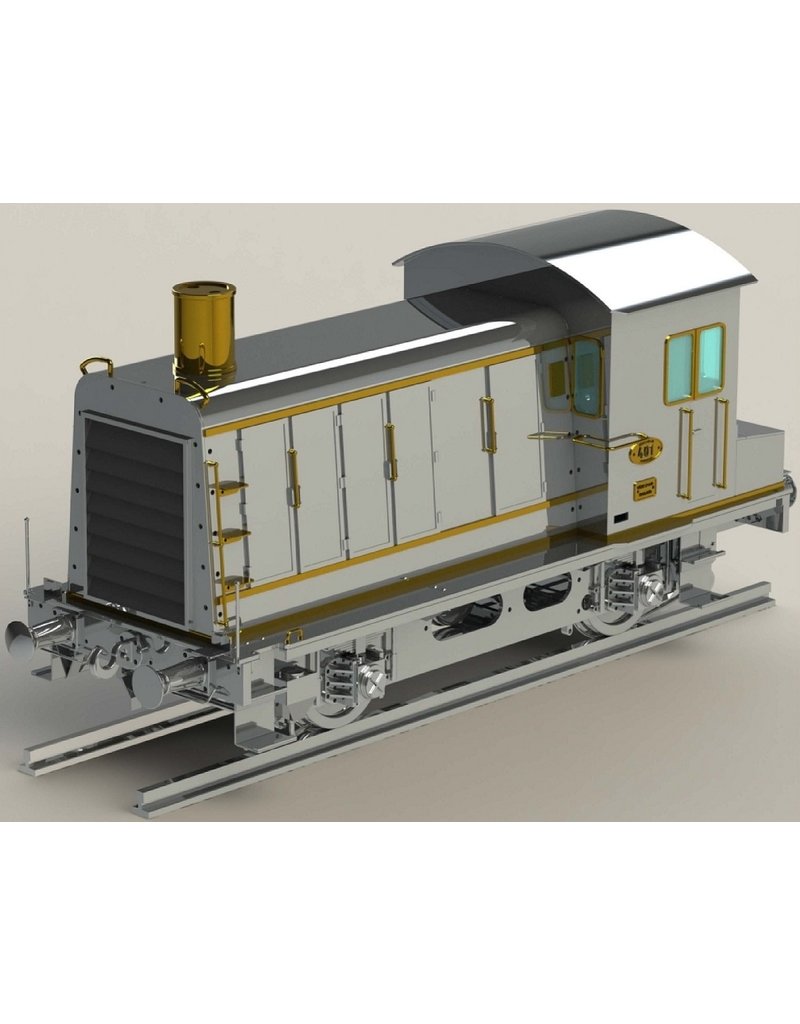 MBT CD - NS DE rangeerlocomotief Serie 400 voor 3,5’' spoor - Bouwtekening Schaal 1 : XX (20.02.017)