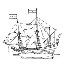 NVM 10.00.028 merchantman "d`Halve Maen" (ca. 1600)