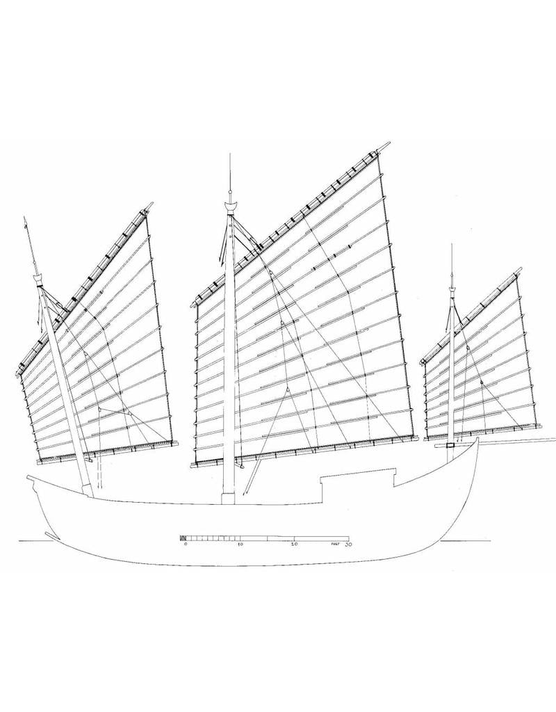 MBT Shaoshun Ch'uan or Hangzhou Trader - Construction Drawing Scale 1 : 30 (10.00.031)