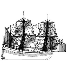 MBT Fluyt ship, Northern voyage "Red Lion" - (Witsen LX) - Construction Drawing Scale 1 : 75 (10.00.033)