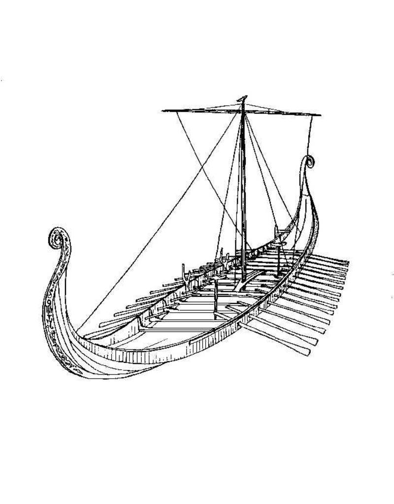 MBT 10.01.005 "Osebergschip" Vikingschip (8e eeuw)