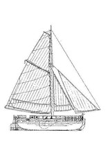 MBT 10.01.007 Gaffel kanonneerboot, groot model (1821)