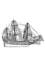 MBT "Wasa", Swedish warship (1628) - Construction Drawing Scale 1 : 100 (10.01.009)