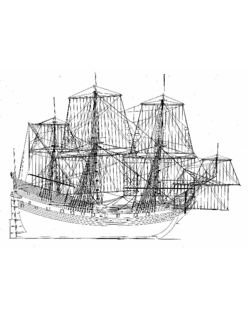 MBT Fluyt "Langewijk" (1682) - Construction Drawing Scale 1 : 75 (10.01.018)