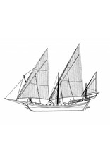 MBT North African sailing ship Chebec (1750 - 1786) - Construction Drawing Scale 1 : 75 (10.01.022)