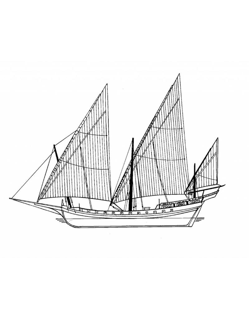 MBT 10.01.022 Nordafrikanisches Segelschiff Chebec (1750 - 1786)